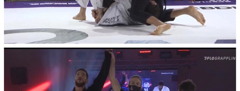 Two different pictures of people doing martial arts.